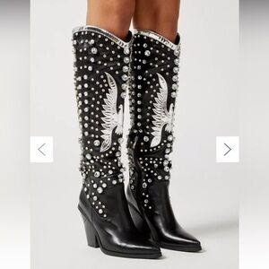 Azalea Wang Upbeat NEW Rhinestone Cowboy Boot
